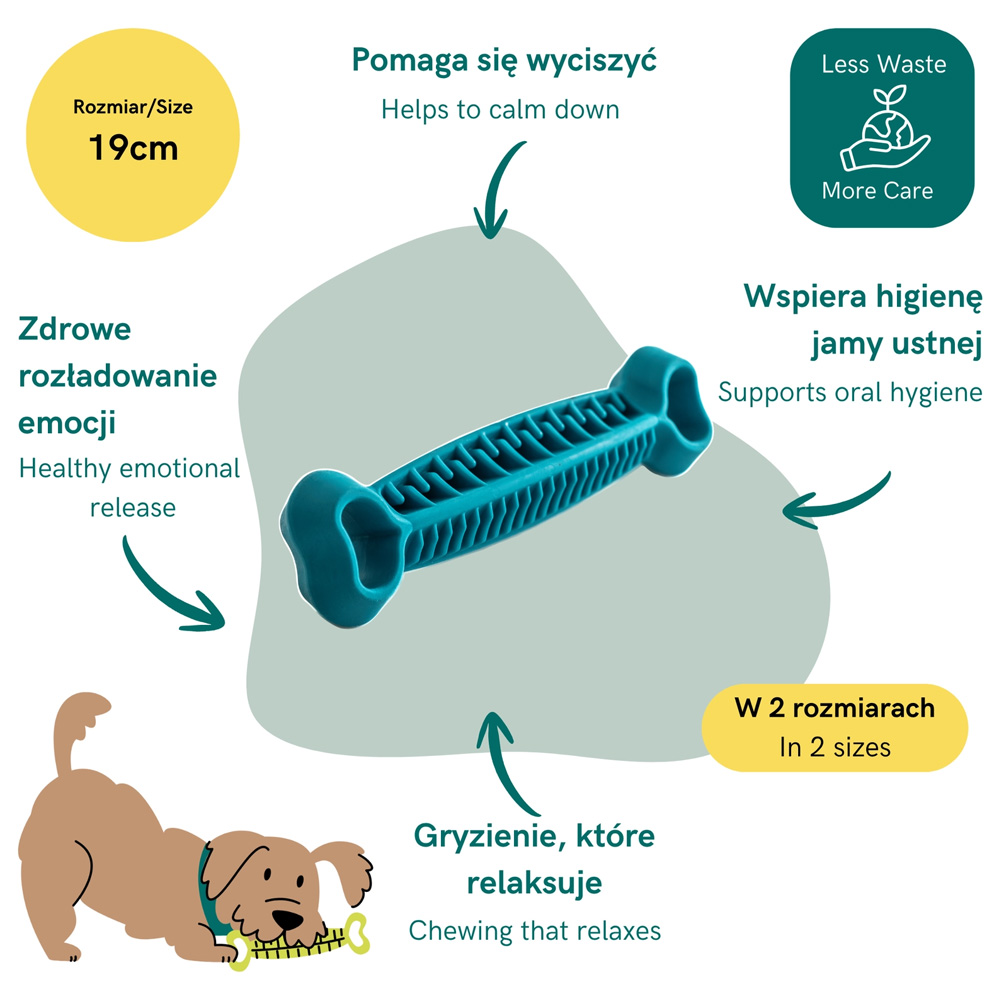 Fiboo Fiboone Dental Niebieski dla Psa Gryzak Dentystyczny do Zębów
